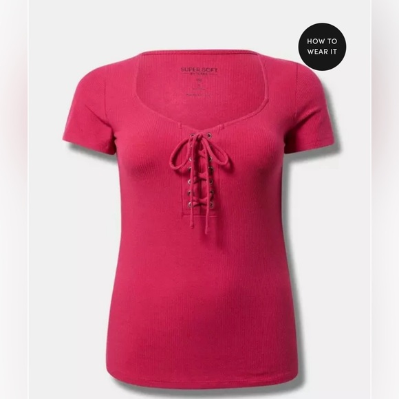 NWT 3X Torrid Ribbed Top - Picture 3 of 6